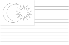 Dah lama lukis bendera ni. Halaman Download Lukisan Jalur Gemilang Bendera Malaysia Hitam Putih Cikimm C