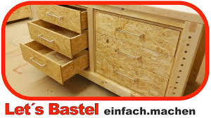 In unserem bereich werkstatteinrichtung finden sie werkbänke sowie eine vielzahl weiterer produkte. 1 Unterschrank Fur Werkbank Mit Schubladen Selber Bauen Lets Bastel Youtube