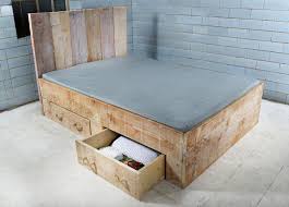 Handmade Bed With 2 Bed Drawers Redon Rustikales Bett Bett Mit Bettkasten Rustikale Schlafzimmermobel