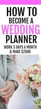 Become A Wedding Planner And Make 2000 A Month Part Time Wedding Planner Printables Wedding Event Planning Wedding Planning Printables