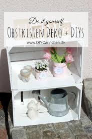 Diy Mit Obstkisten Den Garten Dekorieren Diese Gartenidee Ist Perfekt Obstkisten Dekorieren Obstkisten Deko