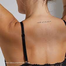 Cute and attractive stardust tat inked on a girl's wrist. Made Of Stardust Temporary Tattoo Get It Here