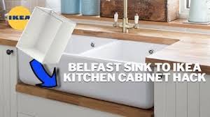 how to fit a belfast sink on an ikea