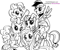 All The Ponies My Little Pony Coloring My Little Pony Twilight Princess Coloring Pages