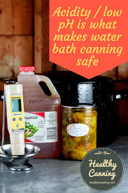 Acidity Low Ph Is What Makes Water Bath Canning Safe