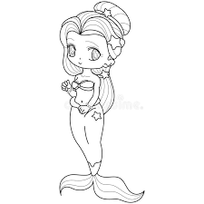 Mermaid Coloring Stock Illustrations 2 358 Mermaid Coloring Stock Illustrations Vectors Clipart Dreamstime Artistic and realistic mermaid printable coloring pages.