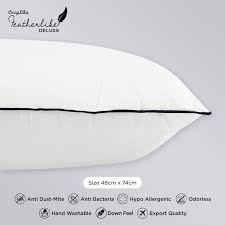 Belanja furniture murah, lengkap spesifikasi berat : Beli Bantal Bulu Angsa Featherlike Deluxe Single List Seetracker Indonesia