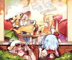 always keeping watch of their younger sisters lol 東方 かわいい イラスト かわいいイラスト