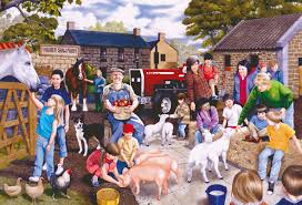 Young Farmers Puzzle Jigsaw Puzzle Gifts Xmas Christmas Children Grandparents Gibsons Hobby Fun Family Tablolar