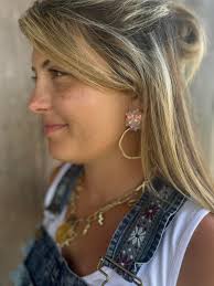 Charming denim jumper with guitar straps