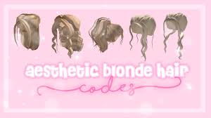 Black, white, brown, bacon, blonde, trecky, pink, bed, cinnamon and many other types for boys. Aesthetic Blonde Hair Codes Roblox Youtube