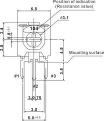 RKT-3318 6mm ROUND TRIMMING POTENTIOMETER