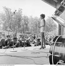 Anne wills was born in 1940s. Nui Dat South Vietnam February 1970 Entertainer On Stage Anne Wills Of Adelaide Sa Part Of Australian War Memorial