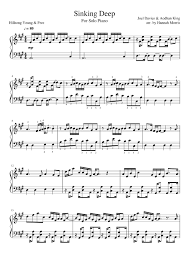 sinking deep sheet music for piano