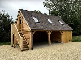 The structure of a carport is made up of a metal frame which helps hold together the vinyl roof and sides. Shires Oak Buildings Specialists In Oak Framed Structures