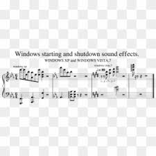 Windows Starting And Shutdown Sound Effects Sheet Music Sheet Music Hd Png Download 850x1100 4626335 Pngfind