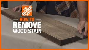 Lemon with salt to remove glue stains from wood table. How To Remove Wood Stain The Home Depot