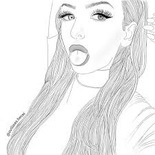 Outlines Nice Lines Drawing Illustration Girl Disegno Ragazze Disegni Di Tumblr Disegni Da Ragazza