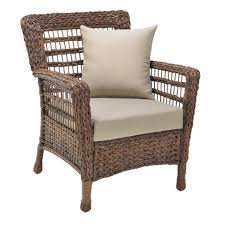 Her chair is likely made of natural rattan (you can see natural rattan chairs here) and must be used indoors or in very well covered outdoor areas. Modern Concept Faux Sea Grass Resin Rattan Patio Chair W Unlimited Target