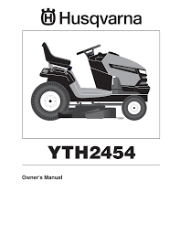 Maybe you would like to learn more about one of these? Husqvarna Yth2454 User S Manual Manualzz