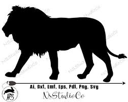 Lion Svg Lion Dxf Lion Clipart Lion Files Printing Design Etsy In 2020 Lion Silhouette Lion Clipart Lion