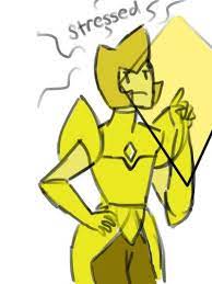Yellow Diamond Is Stressed Out Steven Universe Steven Universe Steven Diamante Amarillo