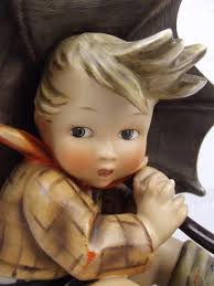 The Umbrella Boy Doll Goebel Hummel Umbrella Boy Large Porcelain Figure  C1960's Sally