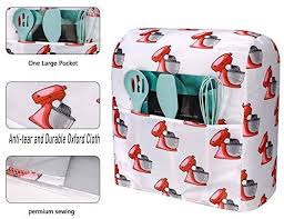 Kitchenaid stand mixer cover with accessory pocketsmith review. Amazon Com Stand Mixer Cover With Pocket Kitchenaid Mixer Covers With Cute Print Mixer Cover Compatible With 6 8 Quart Kitchenaid Hamilton Stand Mixer Tilt Head Bowl Lift Models Red Kitchen Dining
