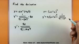 Calculus Find The Derivative Of Inverse Trigonometric Functions