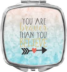 Amazon Com Inspirational Quotes Compact Makeup Mirror Beauty