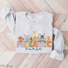 Pediatric Nurse Sweatshirt Crewneck, Pediatric Nurse Animal Crewneck, Peds  Nurse Sweatshirt Gift, Pediatric Nurse Gift, Pediatric Peds Crew