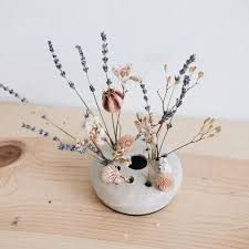 Ceramic Flower Frog Grey In 2020 Ceramic Flowers Flower Frog Ceramics