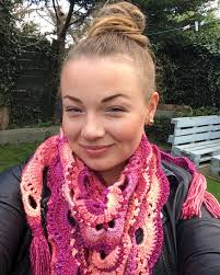 My first Virus Shawl!