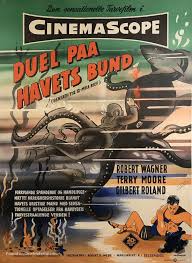 Beneath the 12-Mile Reef (1953) Danish movie poster