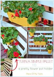Pallet Flower Pot Hanger Place Of My Taste Flower Pot Hanger Pallet Garden Flower Pot Holder