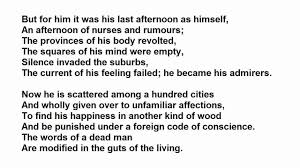 In Memory Of Wb Yeats By W H Auden Read By Tom O Bedlam Eulogy Poems Poetry