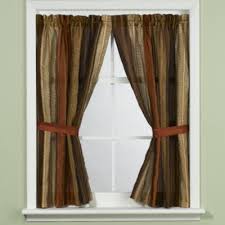 Sierra Copper Bathroom Window Curtain Panel Pair By Manor Hill Bedbathandbeyond Com Bathroom Window Curtains Curtains Inside Window Frame Curtains