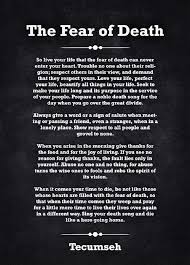 The Fear Of Death So Live Your Life That The Fear Of Death Can Never Enter Your Heart Trouble No One About Their Reli Gion Respect Others In Their View And Demand