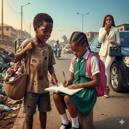 🚨 A billionaire caught a homeless boy teaching her daughter… and what she did next shocked everyone. He had nothing. No home. No food. No one left in this world. Just a