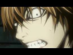 Light Yagami S Laugh English Dubbed Light Yagami S Laugh English Dubbed Anime Anime Guy Blue Hair Anime Guys Shirtless