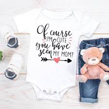 Die bindung zwischen mutter und kind entsteht mit dem tag der empfängnis. Naturlich Bin Ich Suss Hast Du Meine Mutter Gesehen New Baby Bodysuit Geschenk Fur Mama Mama Baby Baby Bodysuit