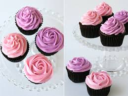 Cupcake Monday How To Frost Cupcakes With A Beautiful Swirl The Tomkat Studio Blog Cupcake Frosting Purple Cupcakes Rose Cupcakes
