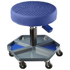 Kobalt Adjustable Shop Stool Lowes Com Shop Stool Stool With Wheels Garage Stool