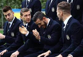Stephan El Shaarawy Federico Bernardeschi Alessandro Florenzi And Stephan El Shaarawy Team Photos Italy Team