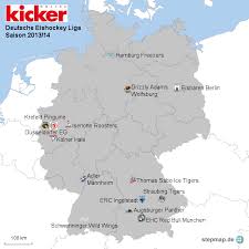 Die eishockey tabellen der del mit allen spieltagen der liga del spieltage. Stepmap Die Deutsche Eishockey Liga Del Landkarte Fur Deutschland