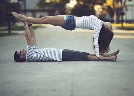 If you don't have a partner that is into yoga, make sure to share these poses. 105 365 Couples Yoga Poses Yoga Challenge Poses Partner Yoga Poses
