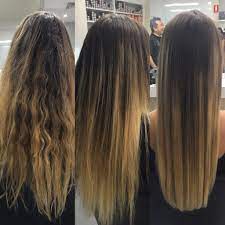 Excellent Results Using Yuko Permanent Straightening On Lightened Hair Www Yuko Com Au Hair Straightening Iron Yuko Hair Straightening Balayage Hair