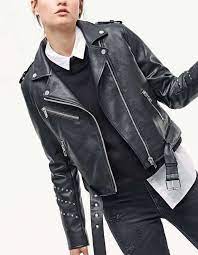 Chaqueta De Cuero Stradivarius Chaqueta Chaquetadecuero Cuero Stradivarius Leather Outfit Leather Jacket Jackets For Women