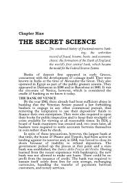 The Secret Science The History Of Fractional Reserve Banking The Secret Science Federal System