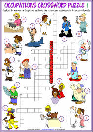 Check spelling or type a new query. Jobs Esl Printable Crossword Puzzle Worksheets For Kids